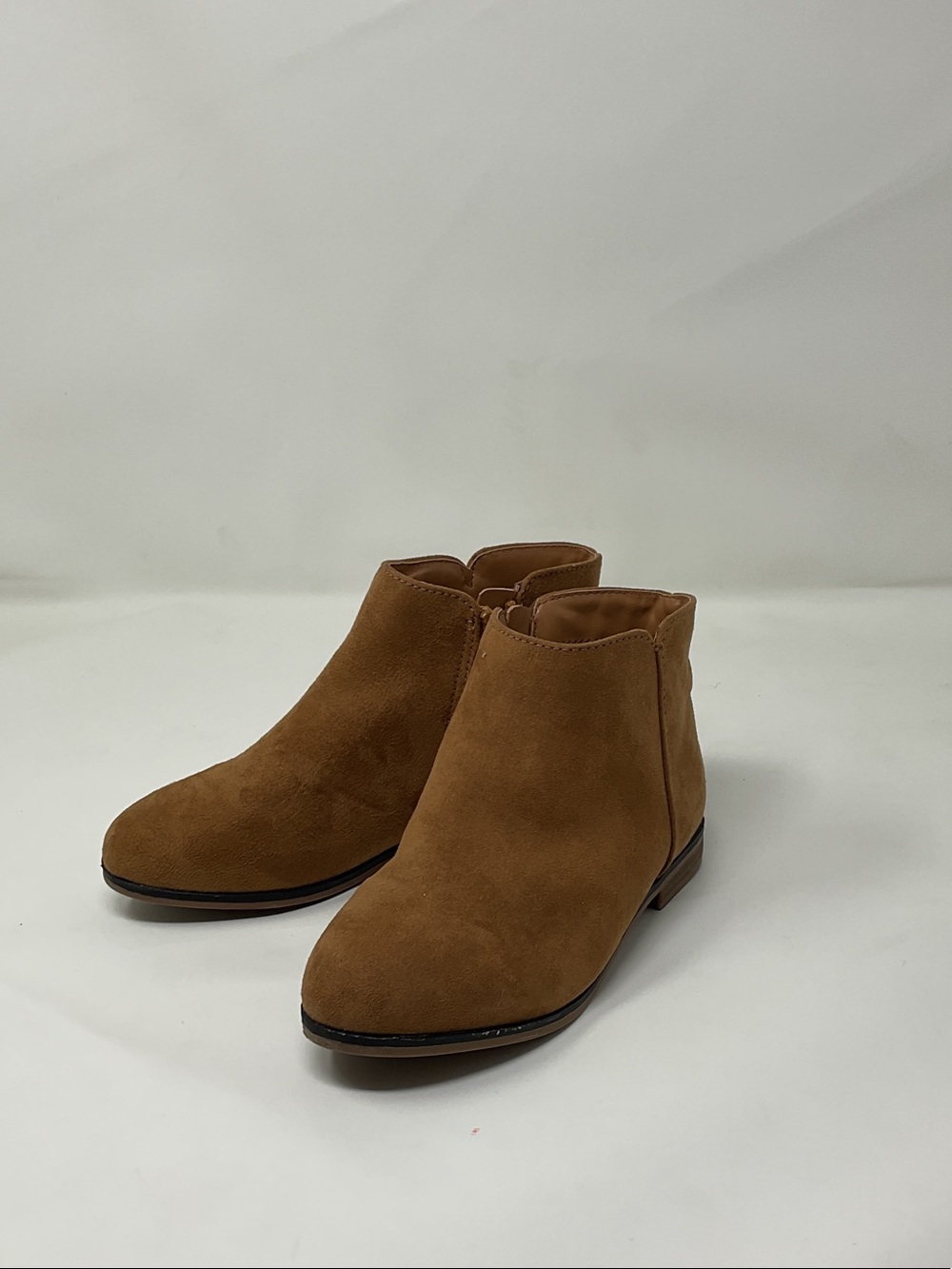 Cat & Jack Booties Chestnut Brown Suede Kids Ankle Boots 12 toddler little girl